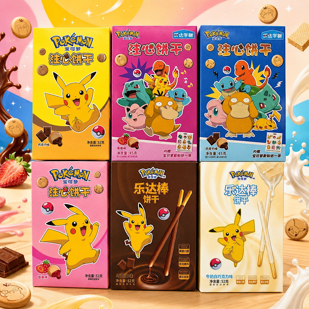 Exotic Asian Pokemon Sticks & Biscuits