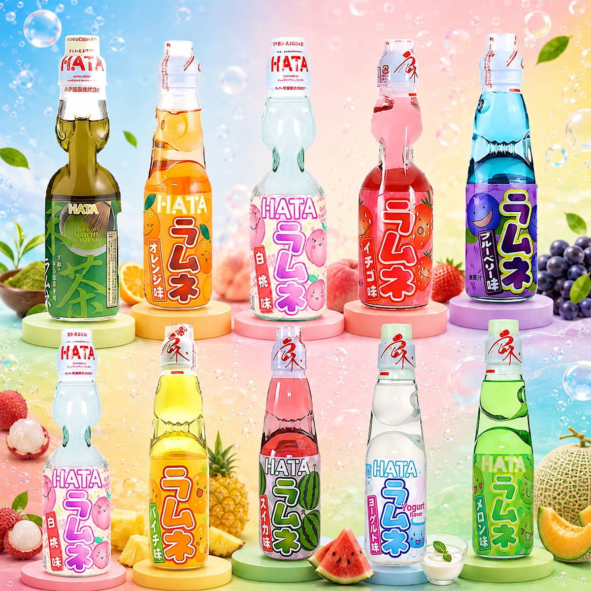 Hata Ramune Flavored Drinks